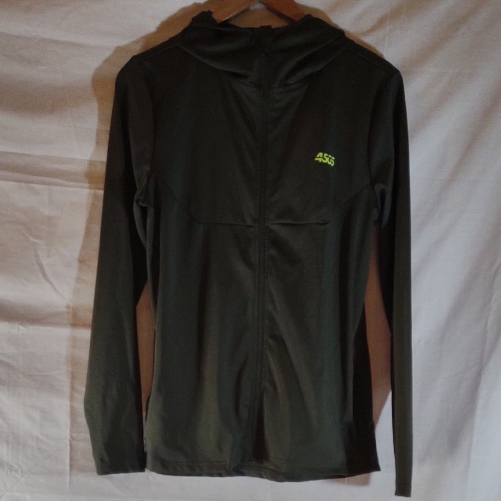 ASOS Men's Dark Olive Green Sleek Windbreaker Hooded Jacket Sz. S